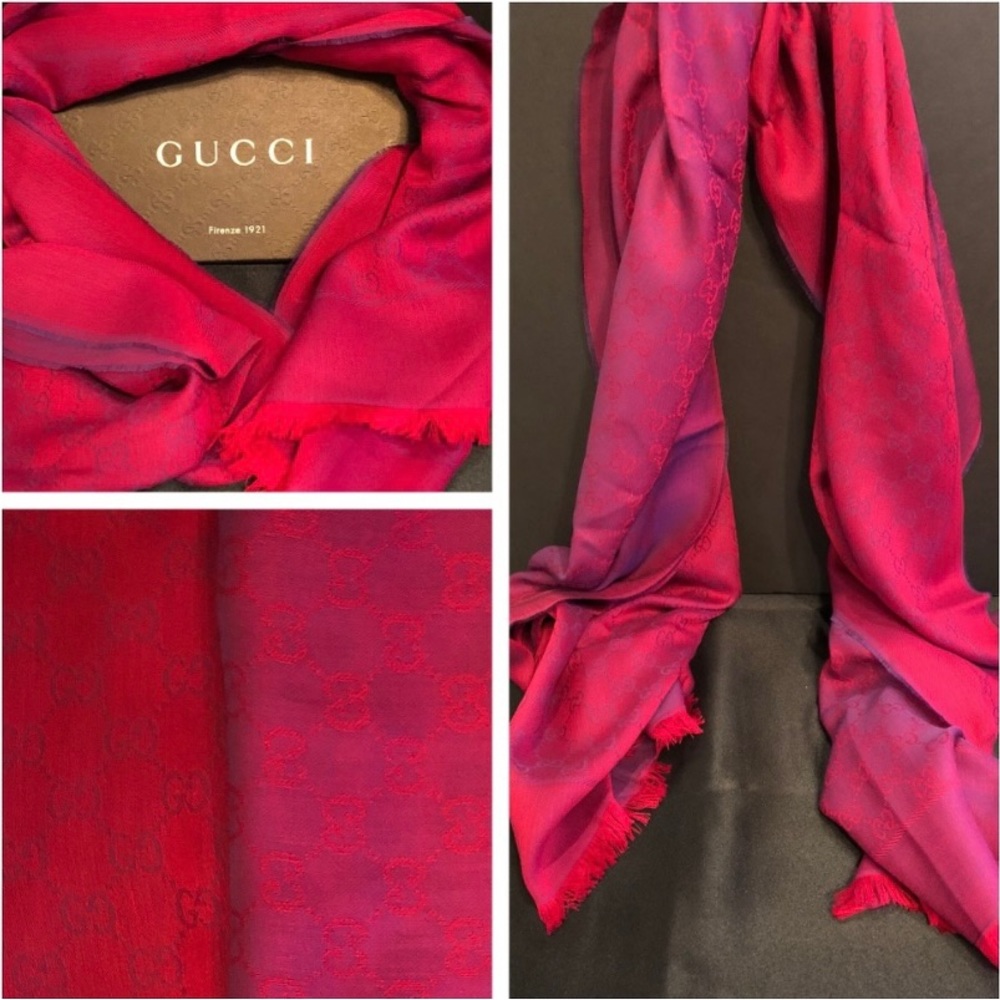 GUCCI Scarf in Red-Red--GORGEOUS!